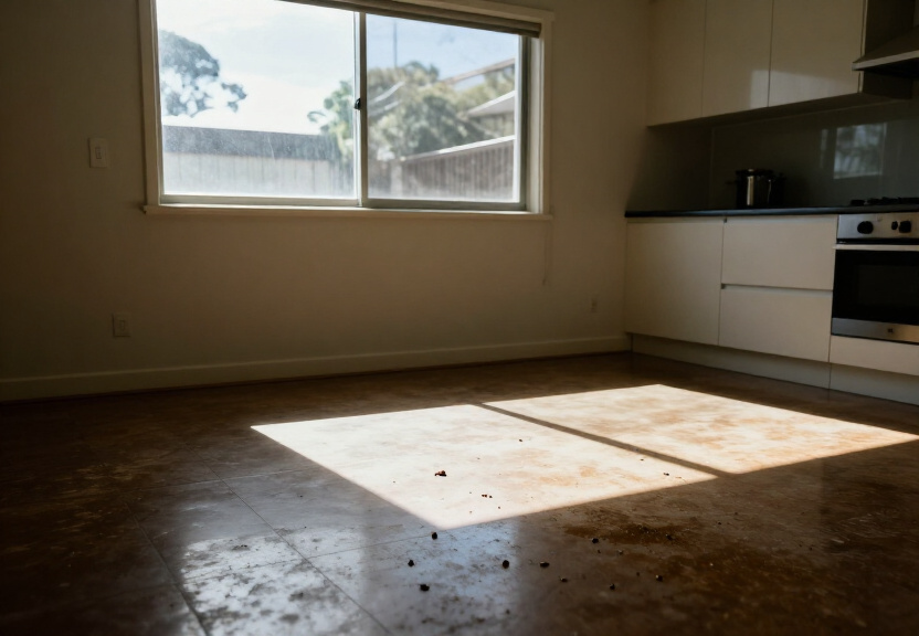 Rodent infestation in a La Perouse kitchen before treatment